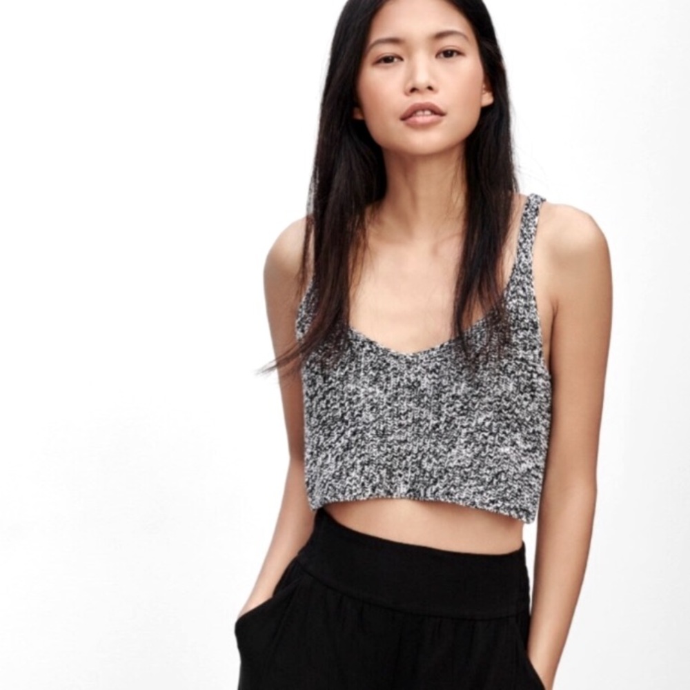 Aritzia Talula Crochet Festival Crop